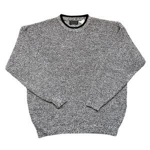 Graphix Gray Black Knit Oversized Vintage 90s Pullover Sweater Mens Size XL